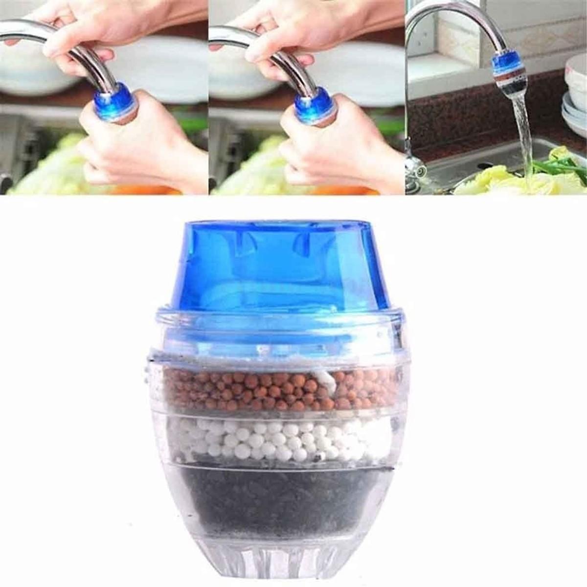 Đầu Lọc Nước Trực Tiếp Tại Vòi 5 Tầng Than Hoạt Tính Nhanh Chóng Đơn Giản Tiện Lợi Đem Lại Nguồn Nước Tinh Khiết Cho Gia Đình