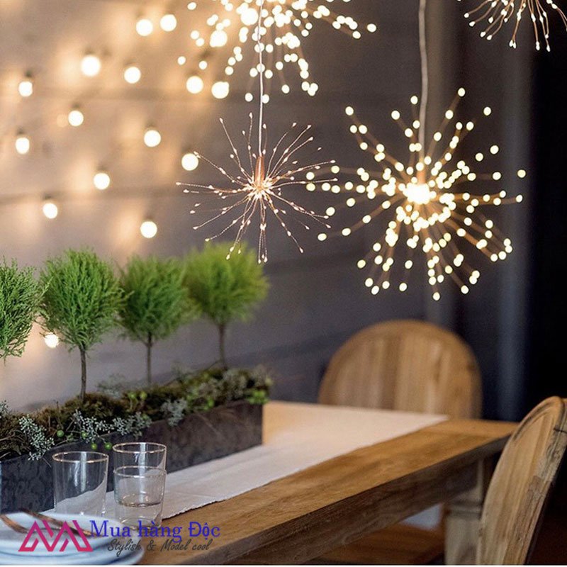 Bộ đèn rèm trang trí bồ công anh cắm điện 3.5 mét LOẠI 1
