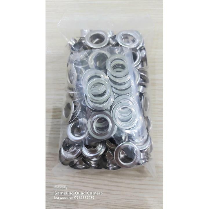 Khoen ore 10mm Khoen mắt cáo 10ly Thau không gỉ Khuy mắt cáo bấm vải Túi 100 cái Màu bạc/ vàng/ đồng