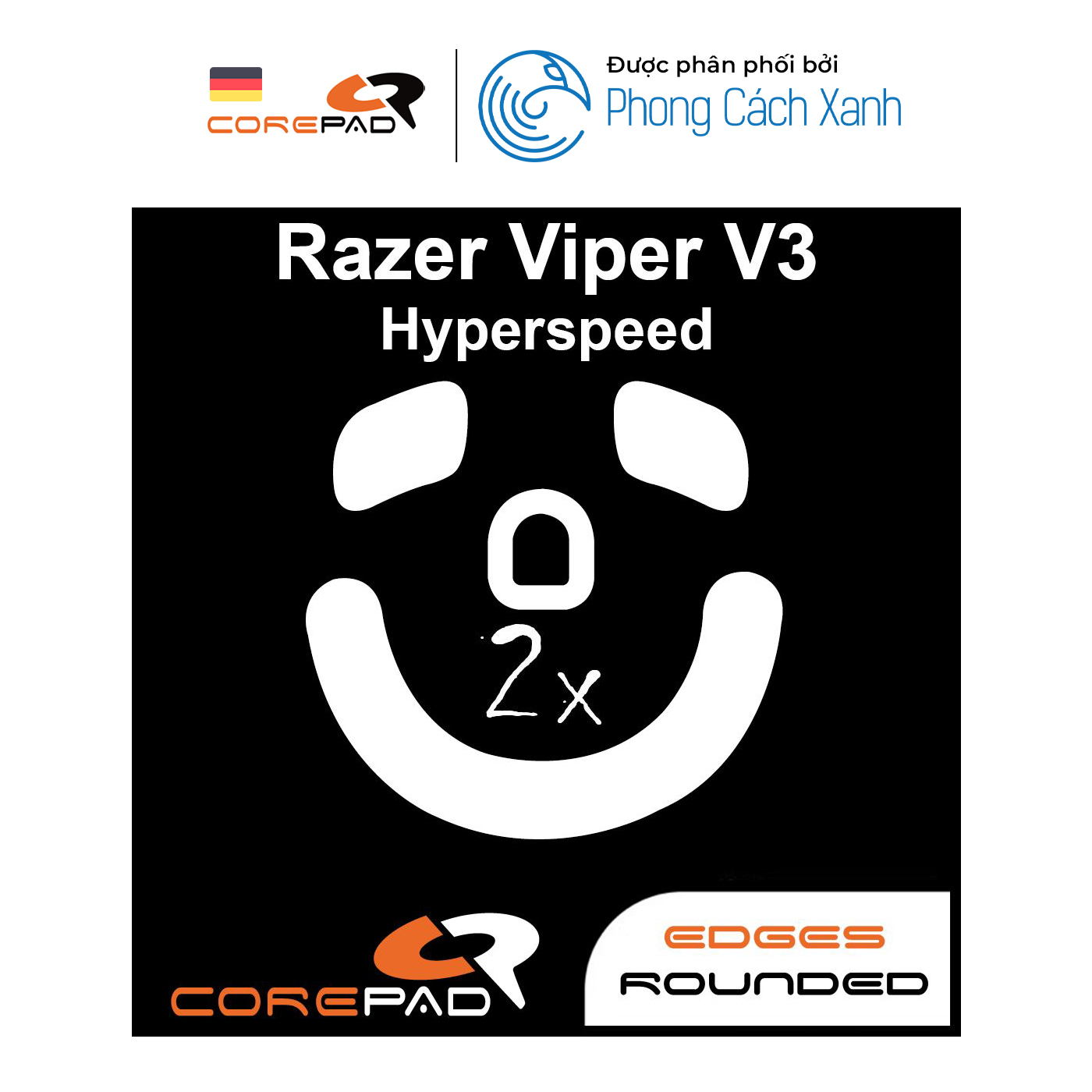 Feet chuột PTFE Corepad Skatez PRO Razer Viper V3 HyperSpeed - Hàng chính hãng