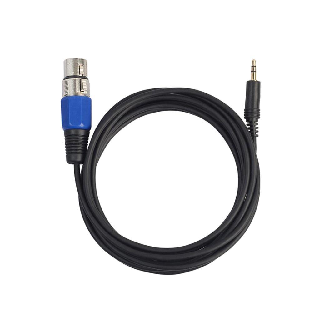 5 m Male Plug 3.5mm Audio Cable Mic Adapter to XLR Female for Speaker