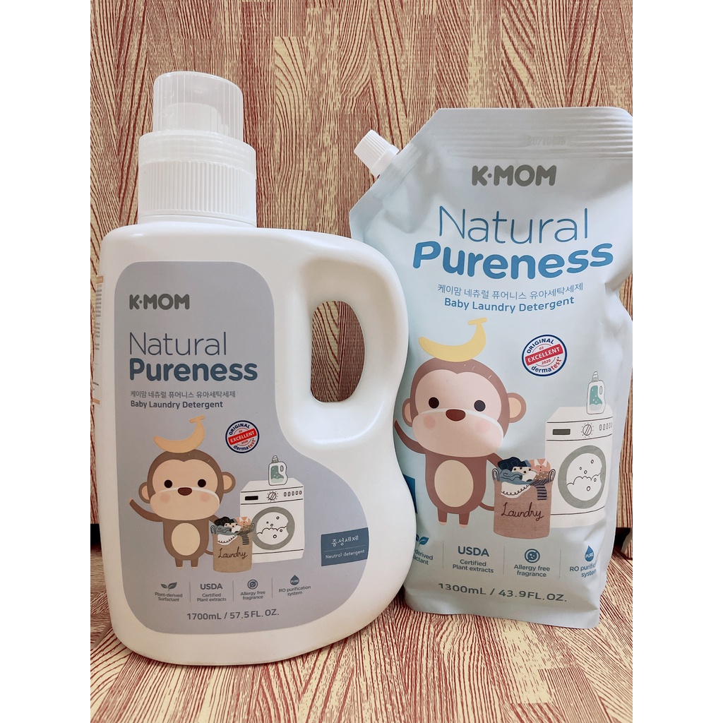 Nước giặt hữu cơ K-Mom Hàn Quốc dạng túi (1300ml)