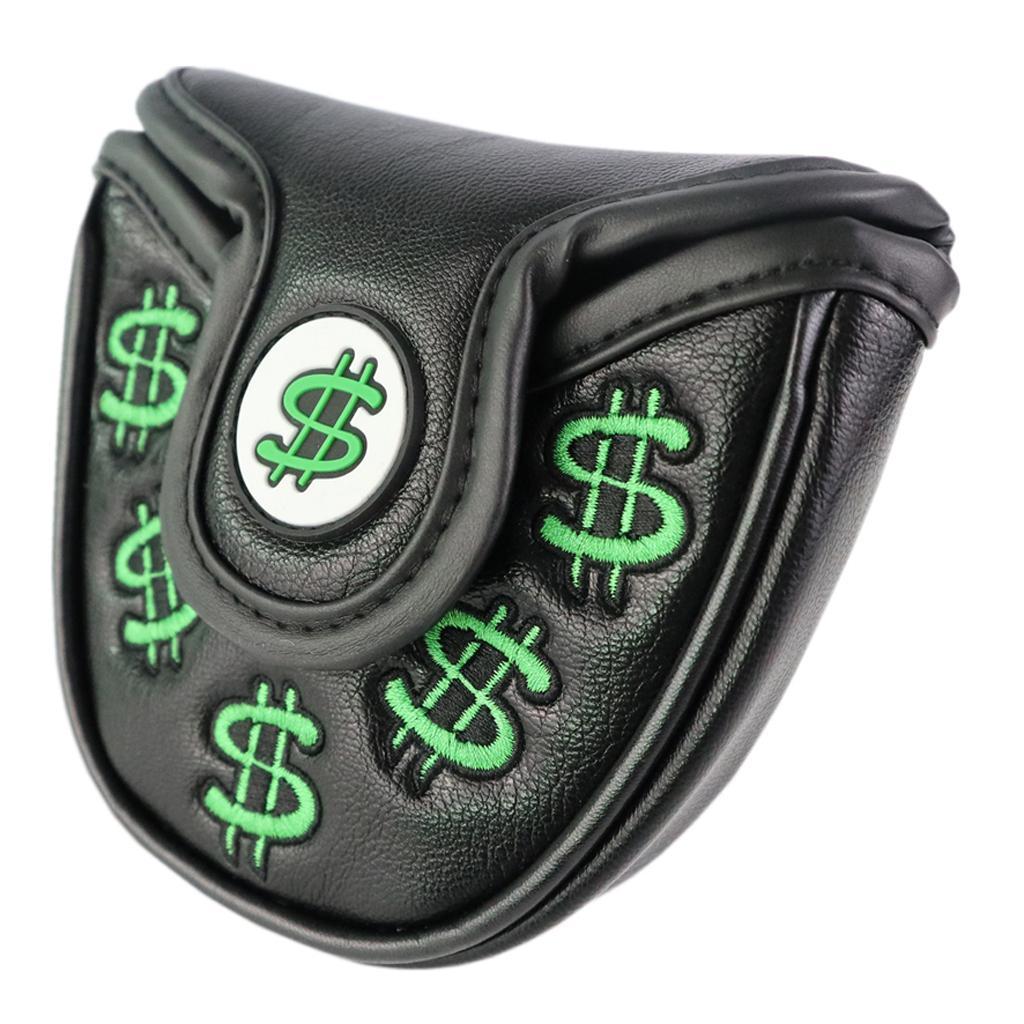 Golf Putter Head Cover  Closure Mallet Headcover - Waterproof PU Leather   - Easy to Use