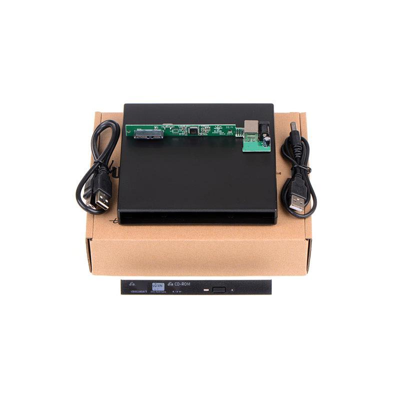 Giao hàng nhanh bên ngoài USB hộp ổ đĩa quang 12.7mm cổng nối tiếp SATA bộ ổ đĩa quang máy tính xách tay di động hộp lắp ráp ổ đĩa quang