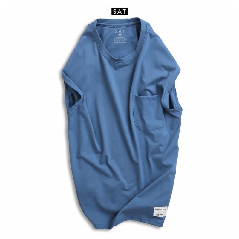 Áo thun ba lỗ tanktop nam trơn TUI-01, vải cotton mềm mịn, dày dặn, trẻ trung chuẩn form SAT