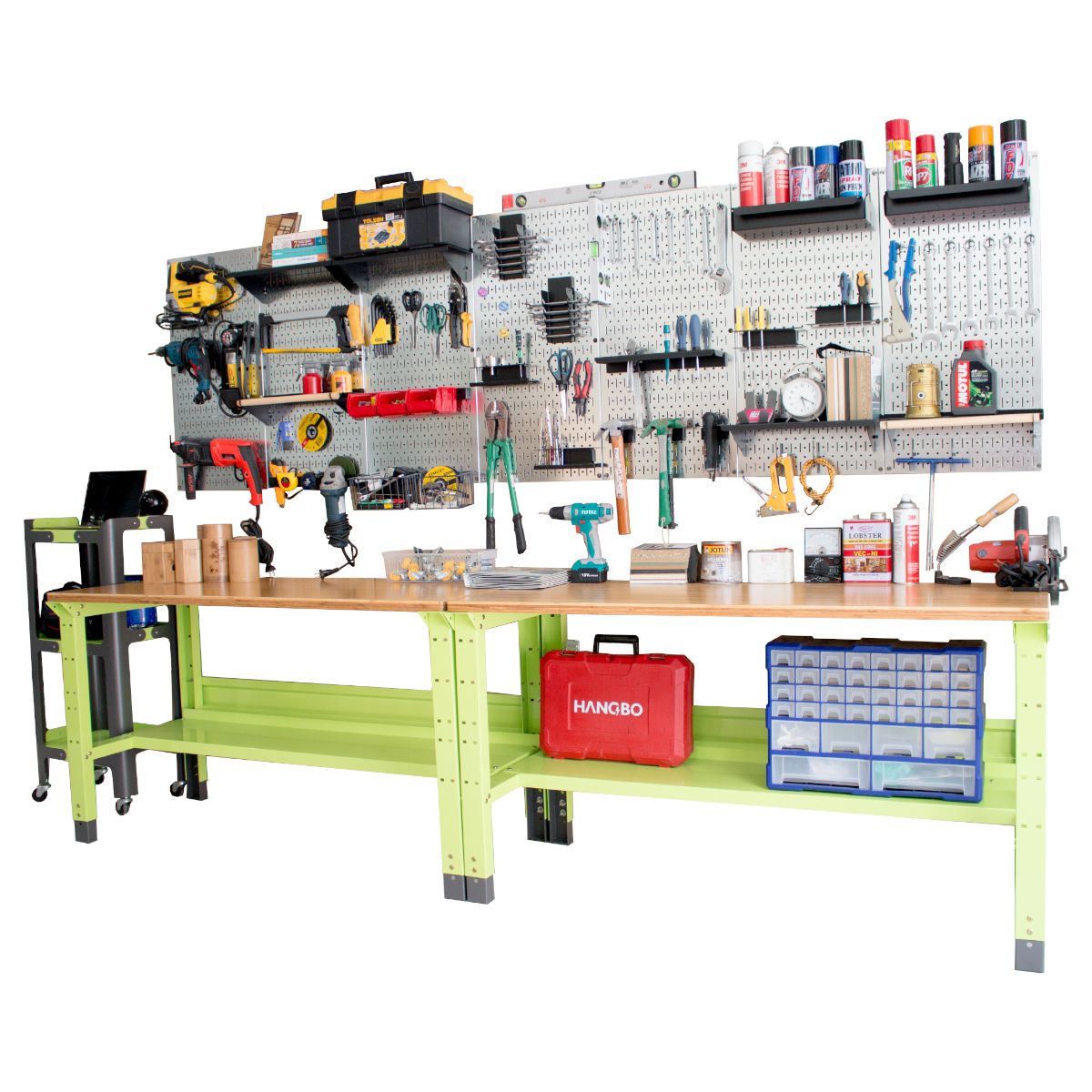 Bộ 10 Móc Dụng Cụ Đơn 10S Pegboard - Móc Treo Đồ Nghề Sử Dụng Với Bảng Treo Dụng Cụ Sửa Chữa Pegboard Cơ Khí SMLIFE