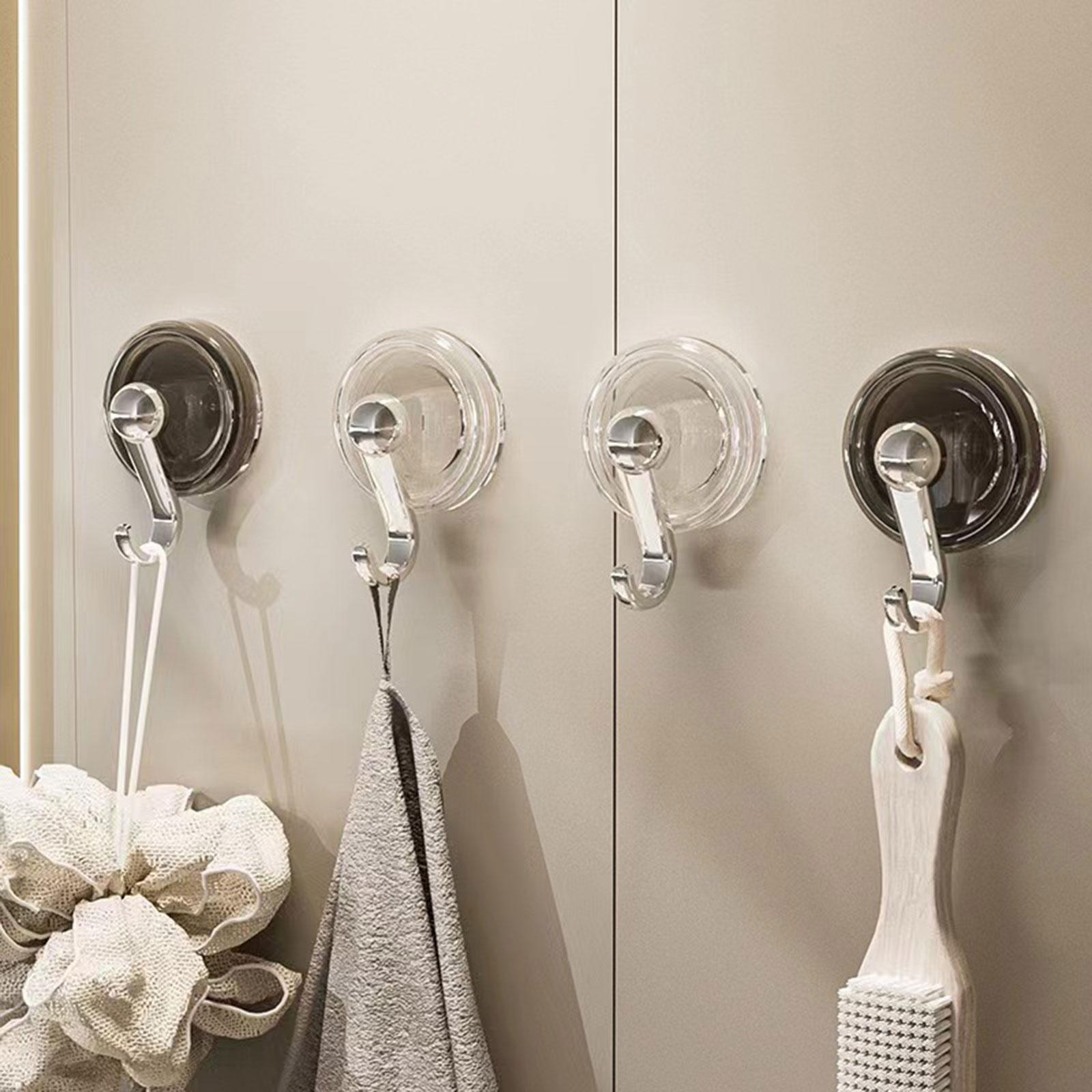Suction Cup Hooks Suction Cup Hanger Small Easy to Instal Shower Hooks Suction Hanger Wreath Cup Hook for Glass Door Bathroom