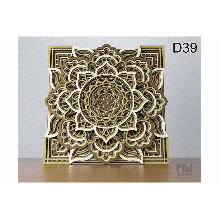 Tranh gỗ nhiều lớp Mandala Mẫu 39