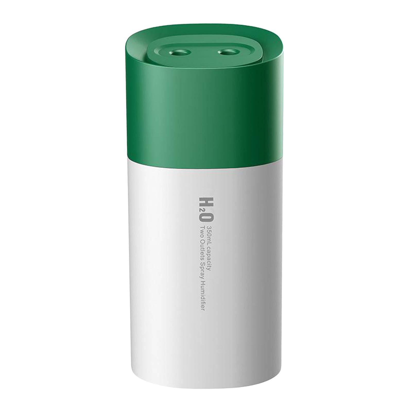 350ML LED Humidifier USB Essential Oil Diffuser for Car Office Room Green