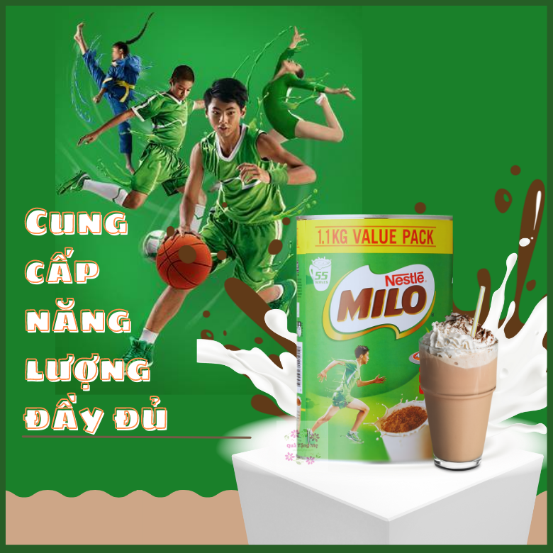 Sữa bột Nestlé Milo Australia giúp bé phát triển chiều cao và cân năng, thông minh và sáng tạo năng động vượt trội - QuaTangMe Extaste