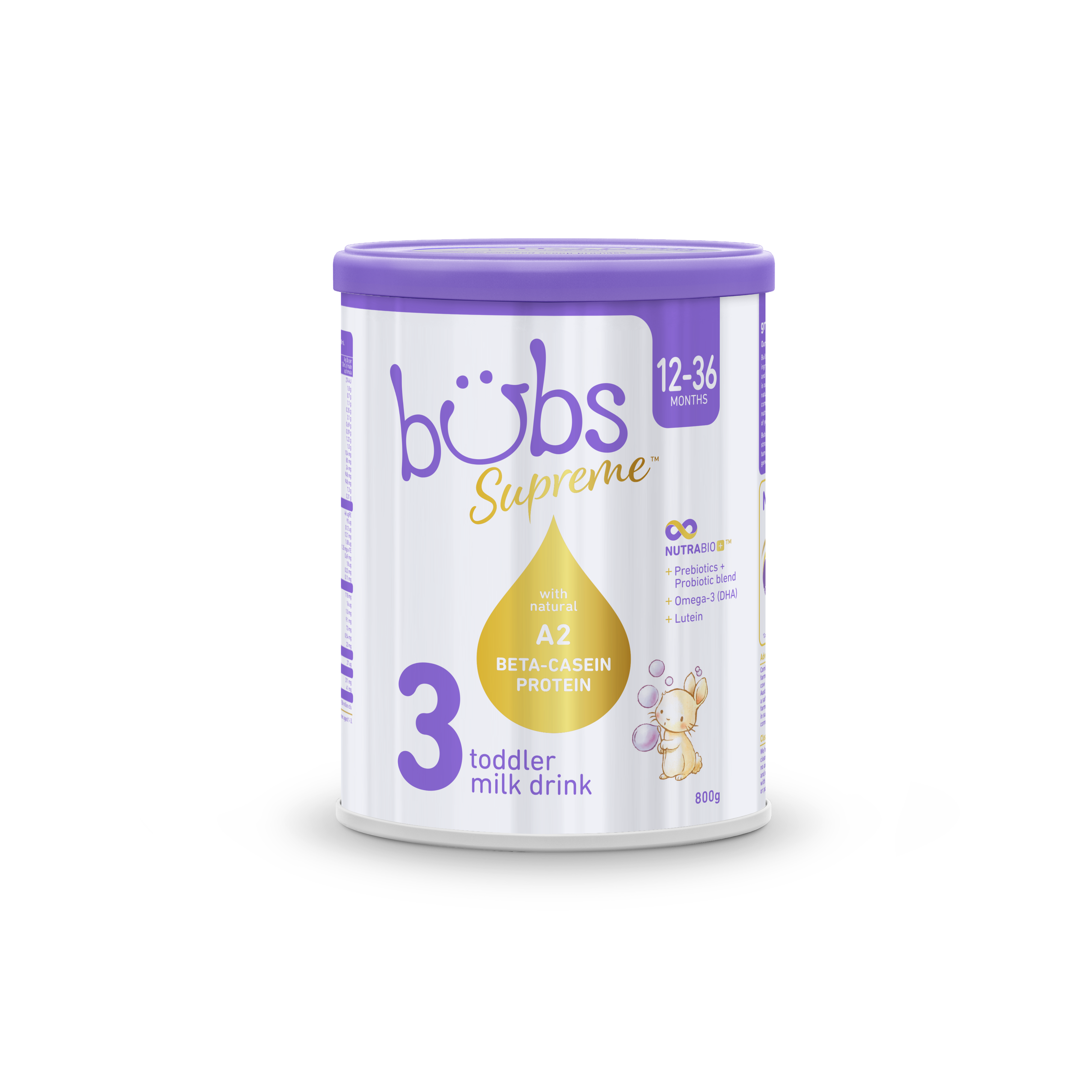 Sữa dinh dưỡng Bubs Supreme Toddler Milk Drink 3 dành cho trẻ từ 12-36 tháng tuổi
