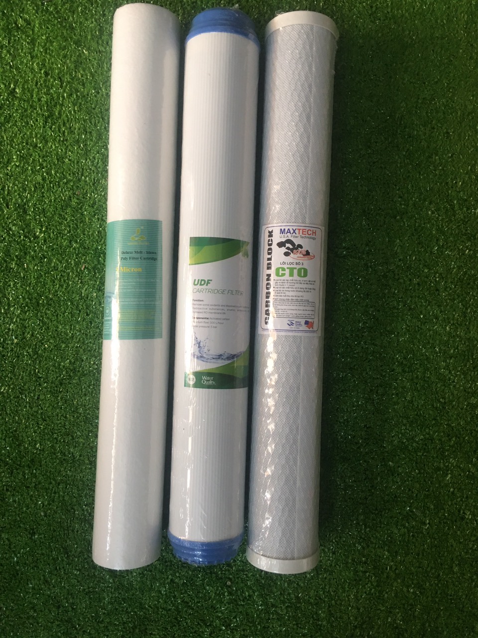 Combo 3 lõi lọc nước 20inch số 1-2-3