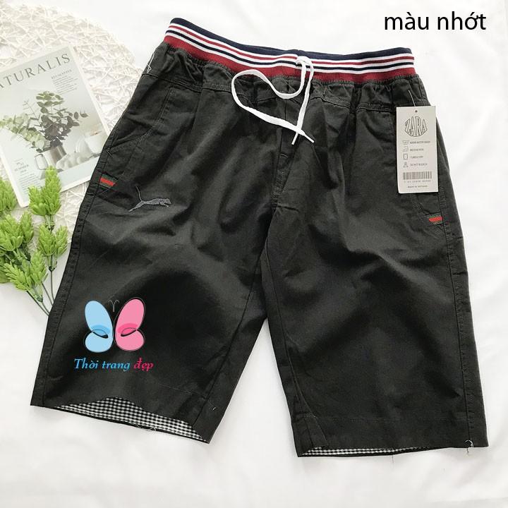 Quần kaki lửng cho nam 48-60kg lưng bo thun - QN57