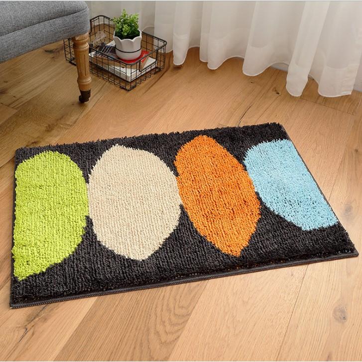Thảm cotton len dệt vải nổi chiếc lá cao cấp PA9162