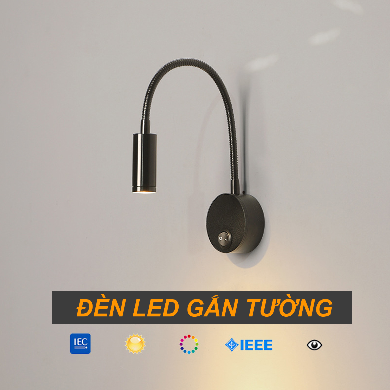 Đèn Led Đọc Sách Gắn Tường Đầu Giường 3W 220V - DW192