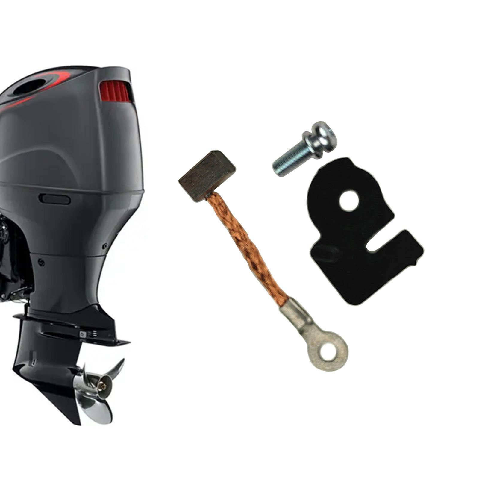 Brush Set, Durable 31133-90J00 High Quality, Directly Replace for Outboard Motor 60 70 80 90 140 150 175 225 250 300HP Accessories