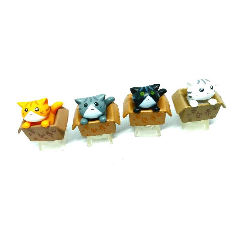 Keycap bé mèo trong hộp( cat in box) chân trong suốt