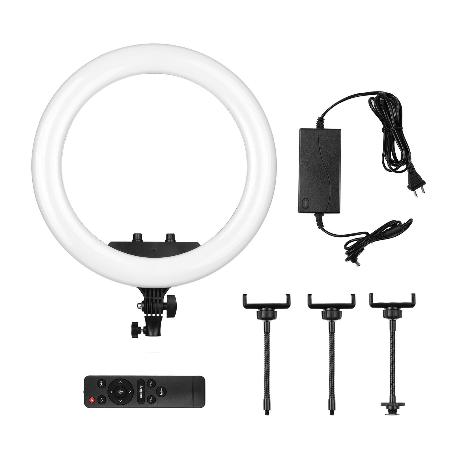 Bộ đèn chụp ảnh 18 inch LED Ring Light 3200K-5600K Có thể điều chỉnh độ sáng vô cấp Điều khiển từ xa