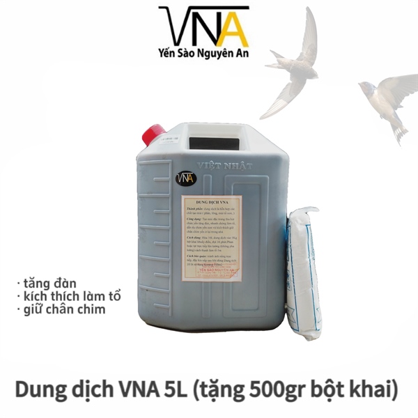 DUNG DỊCH TẠO MÙI NHÀ YẾN VNA (5L) tặng bột khai