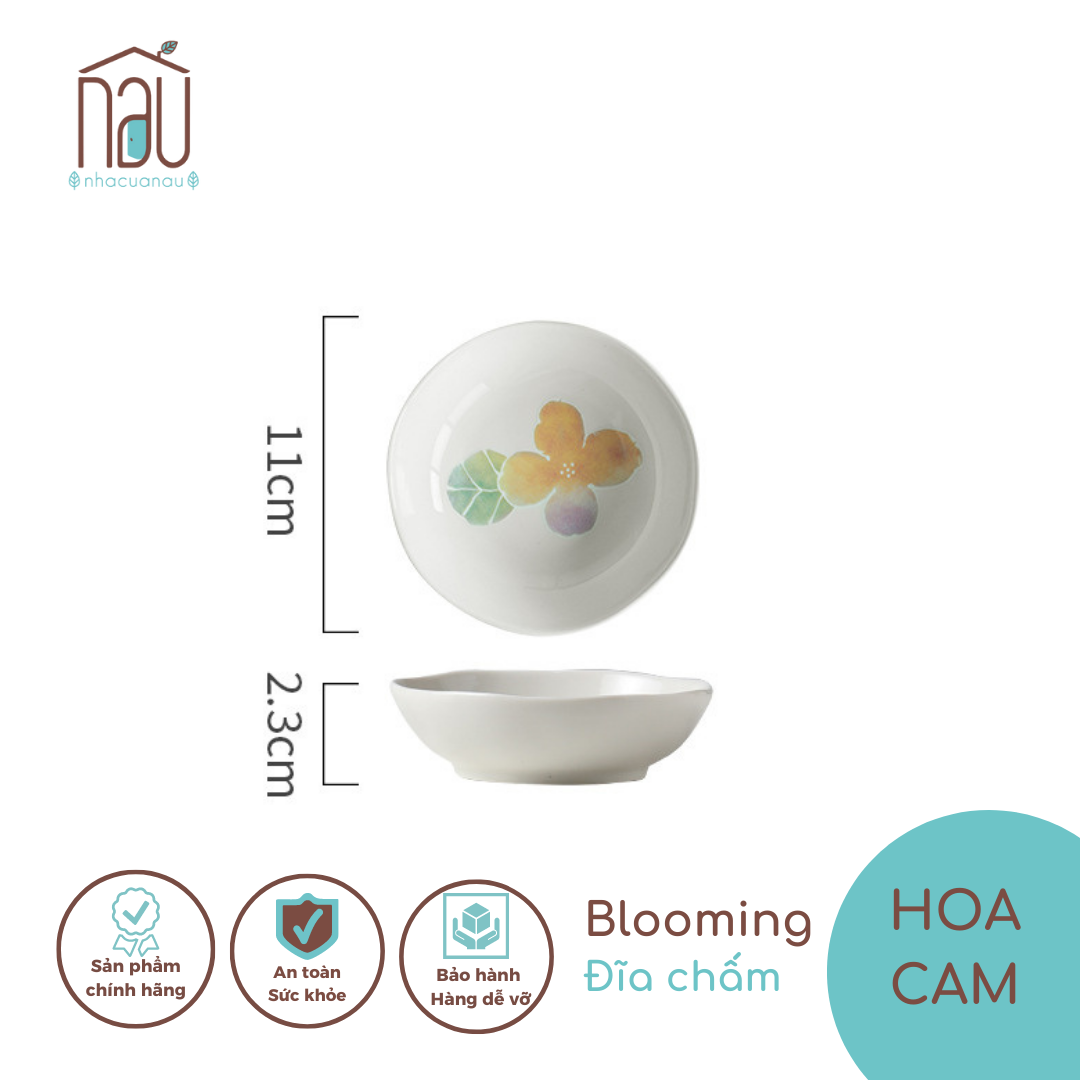 Bộ chén bát đĩa sứ Hoa Cam cho bàn ăn sang trọng rực rỡ; còn thích hợp hơn khi làm quà tặng biếu, tân gia, về nhà mới...