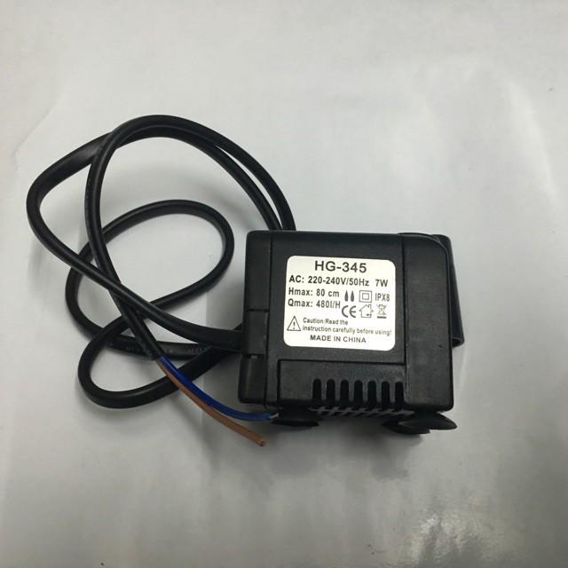 Máy bơm nước bể cá mini và quạt hơi nước 7w 9w 13w 18w - 220V