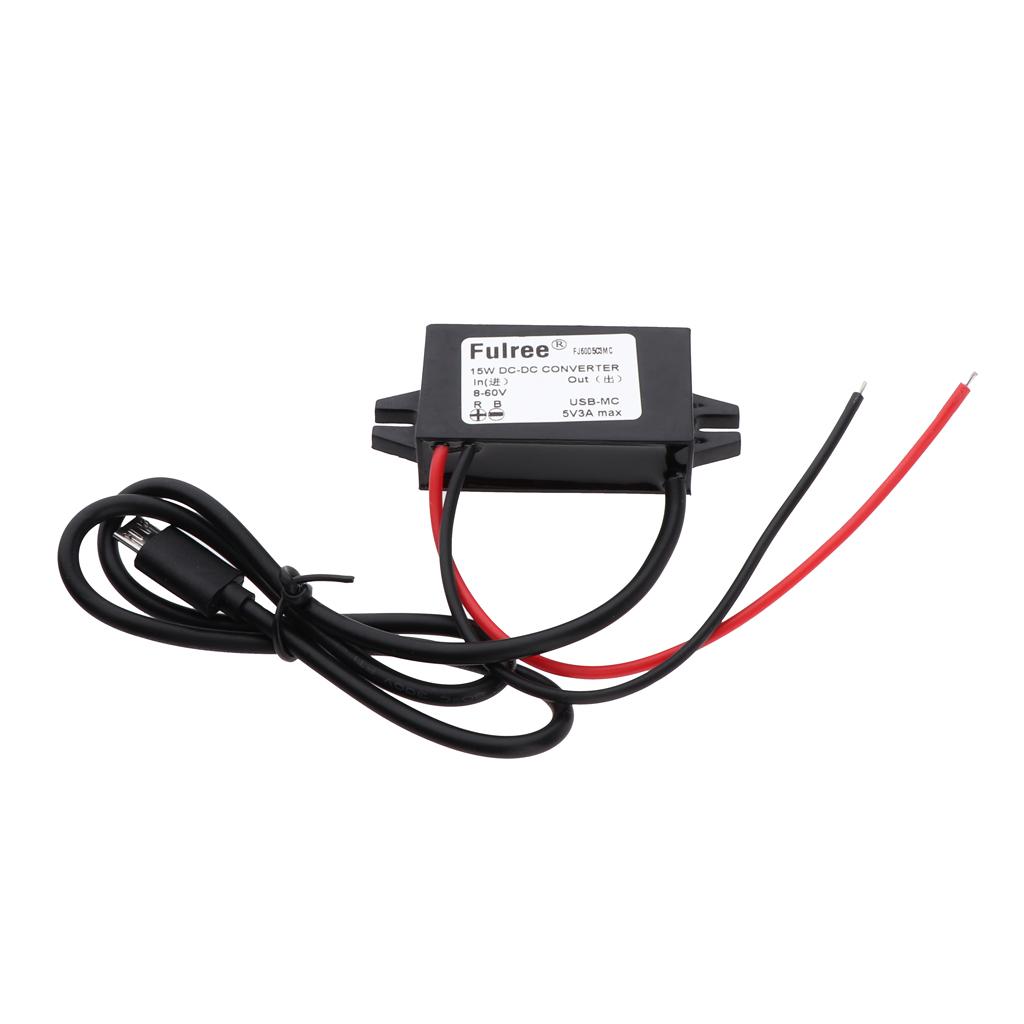 8-60V to 5V Micro USB DC-DC  Voltage Converter Car Power Regulator