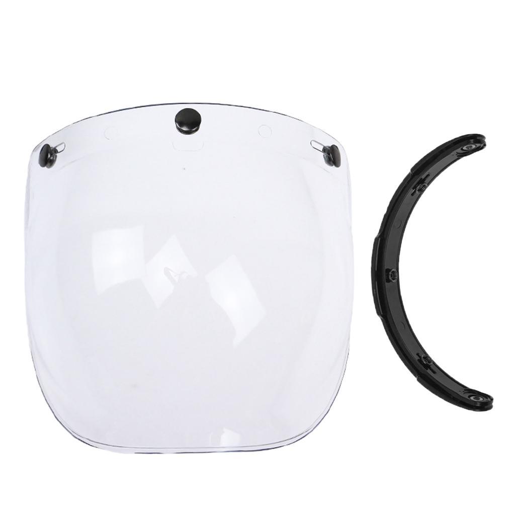 3x Visor Motorcycle Bubble Visor PC Lens