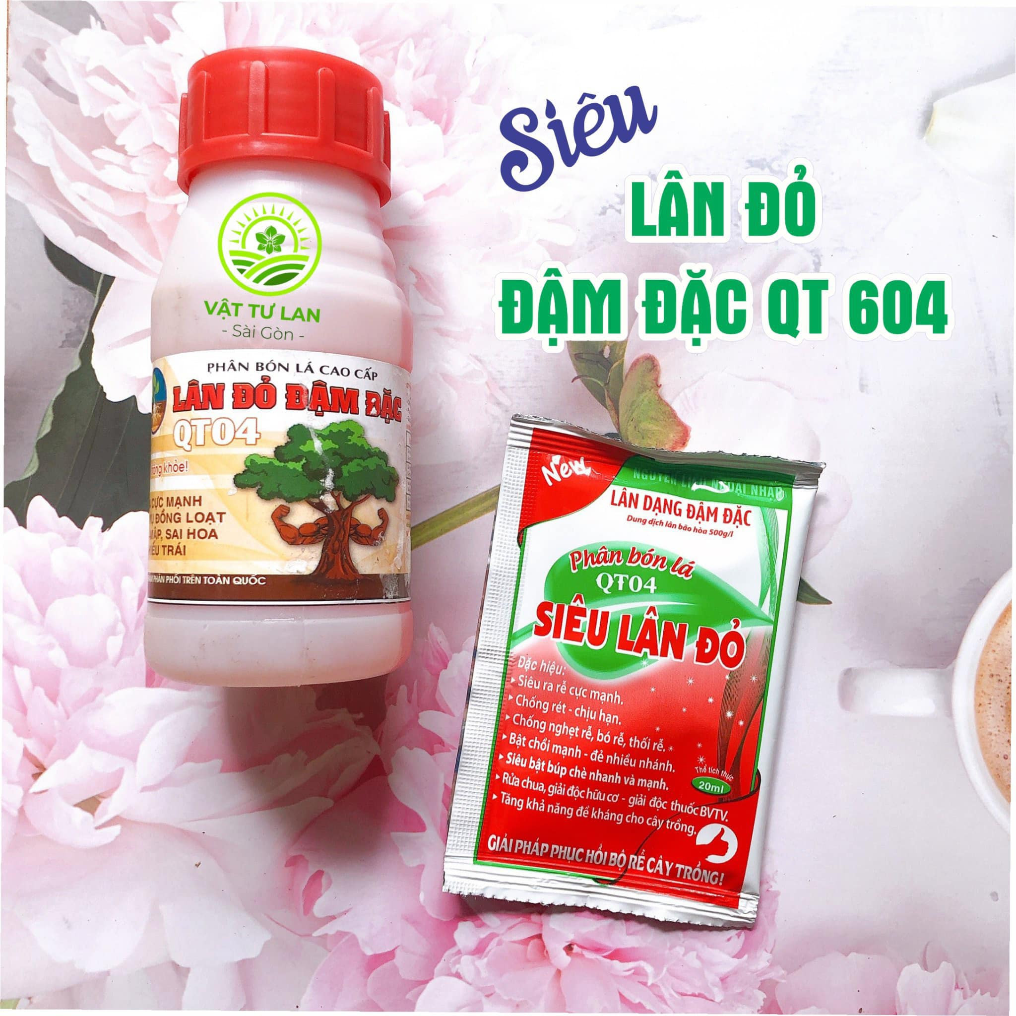 Phân bón lá Siêu lân đỏ đậm đặc QT04 - 250ml