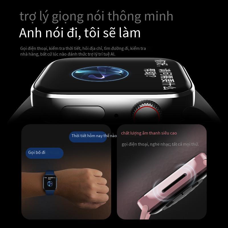 Phong cách mới nhất Vòng đeo tay thông minh HW8max mở khóa cuộc gọi bluetooth hiển thị màn hình chia đôi đồng hồ thể thao nam và nữ