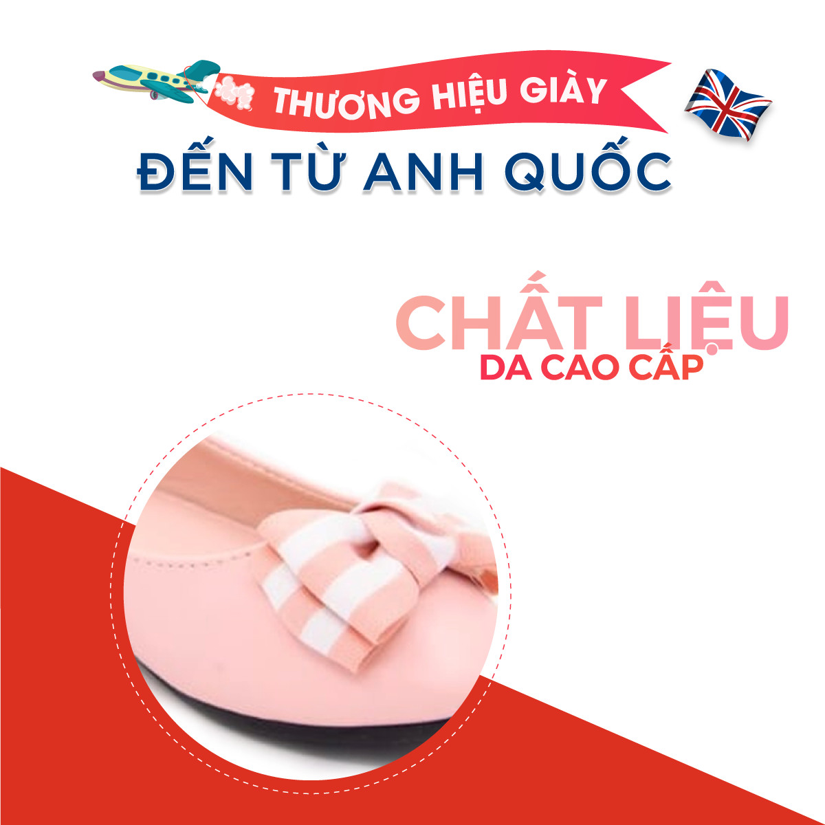 Giày Búp Bê Đi Học Bé Gái Sành Điệu Crown Princess Ballerina CRUK3119 Chất Liệu Cao Cấp Nhẹ Êm Thoáng Mát Size 28-36/4-14 Tuổi