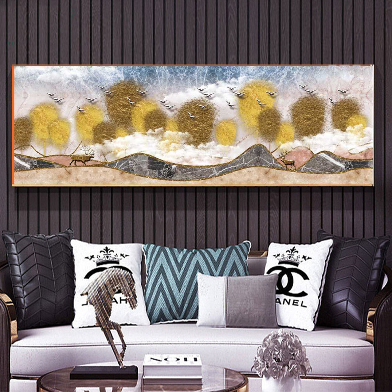 Tranh Canvas Phong Cảnh Nghệ Thuật Tuyệt Đẹp - Trang Trí Nội Thất Cao Cấp Sang Trọng
