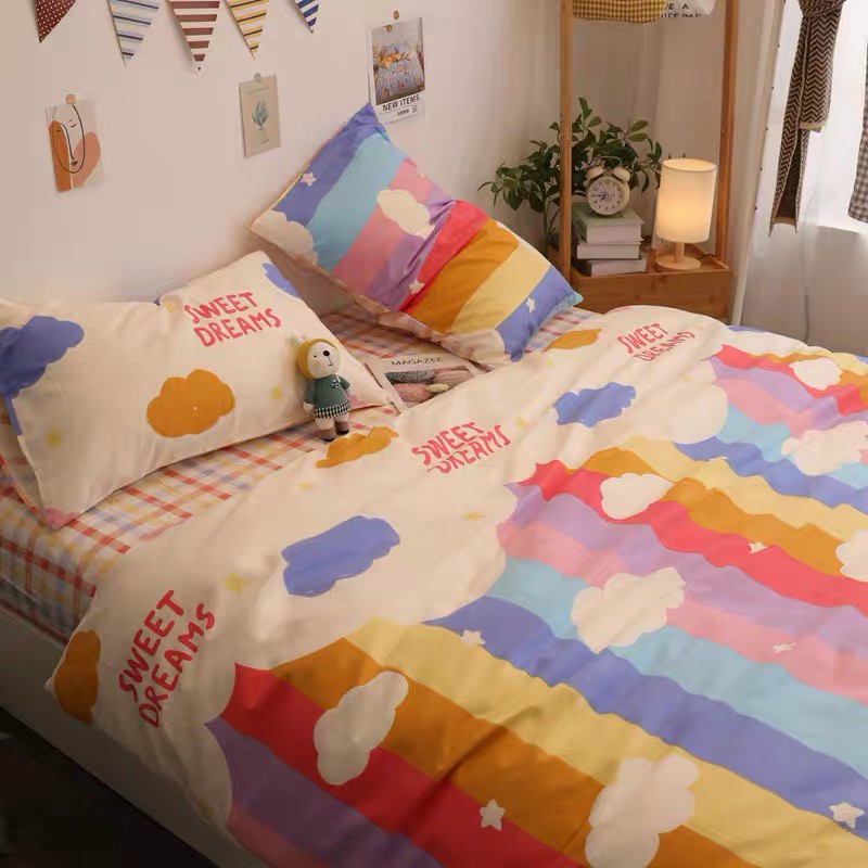 Bộ chăn ga gối cotton LIDACO PL1 - Sweet Dreams