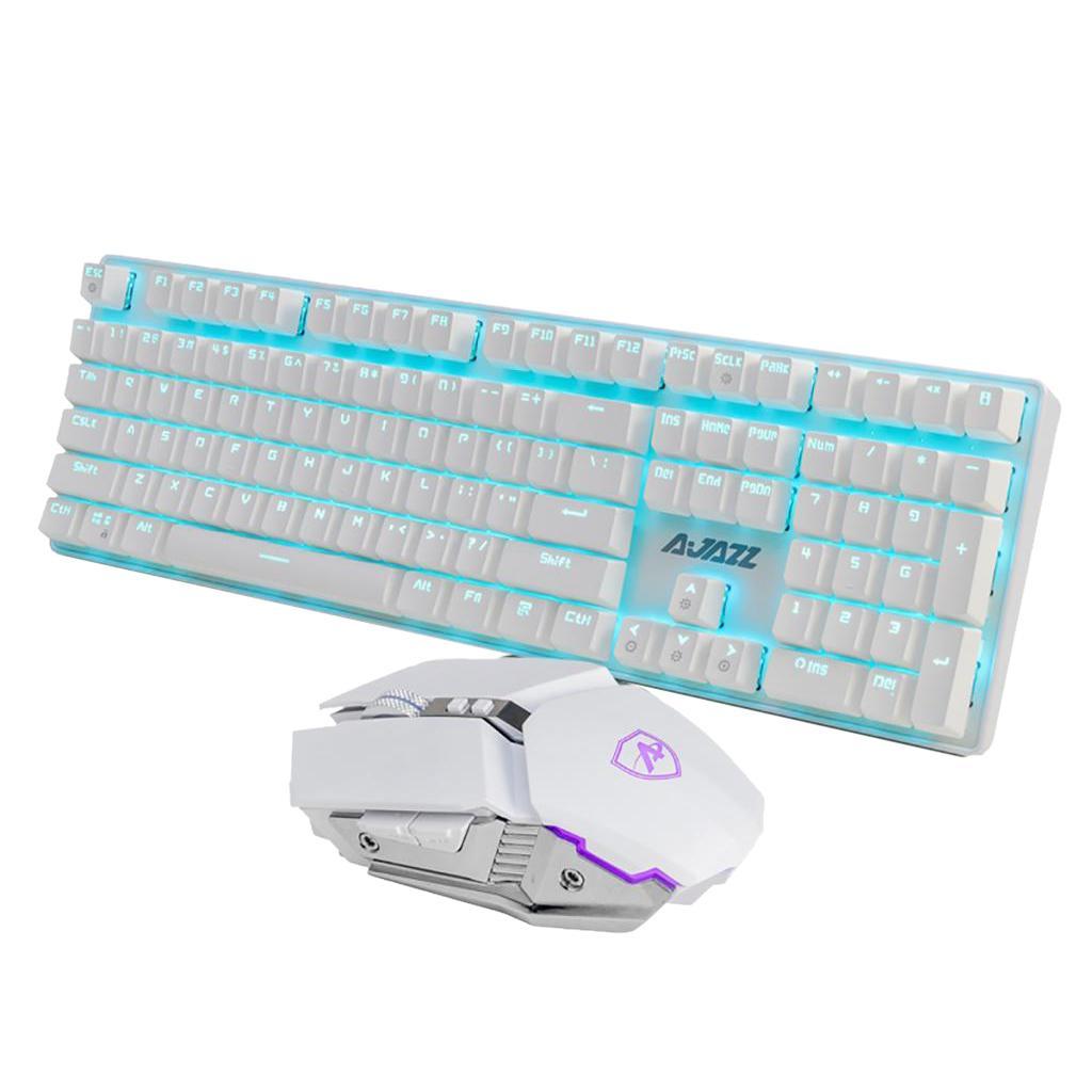 Wired 108 Keys Mechanical Keyboard Mouse Combo RGB for Home PC Laptop