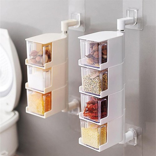 Kệ đựng gia vị treo tường 3 tầng