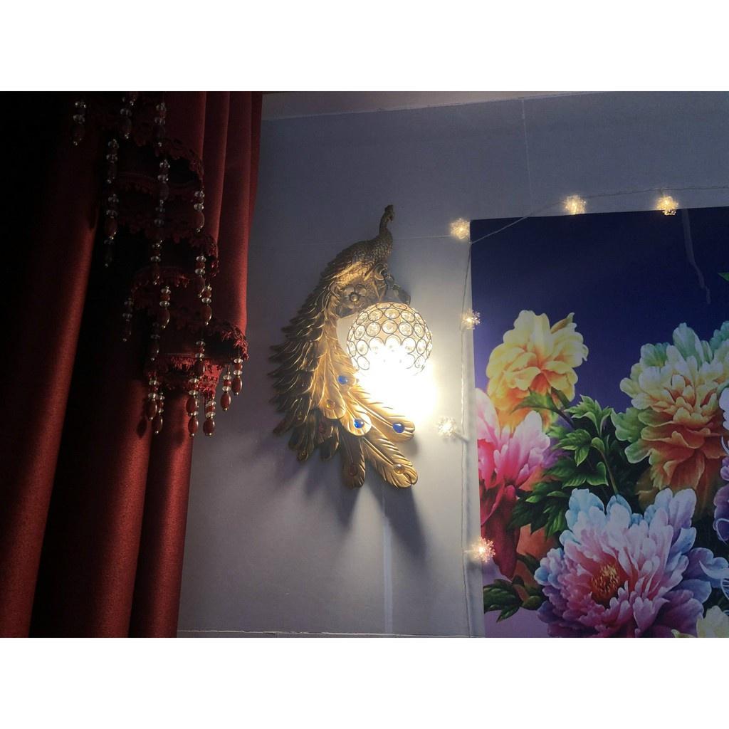 Đèn Led treo tường gắn tường nhà cầu thang Led , đèn tường mạ đồng con công