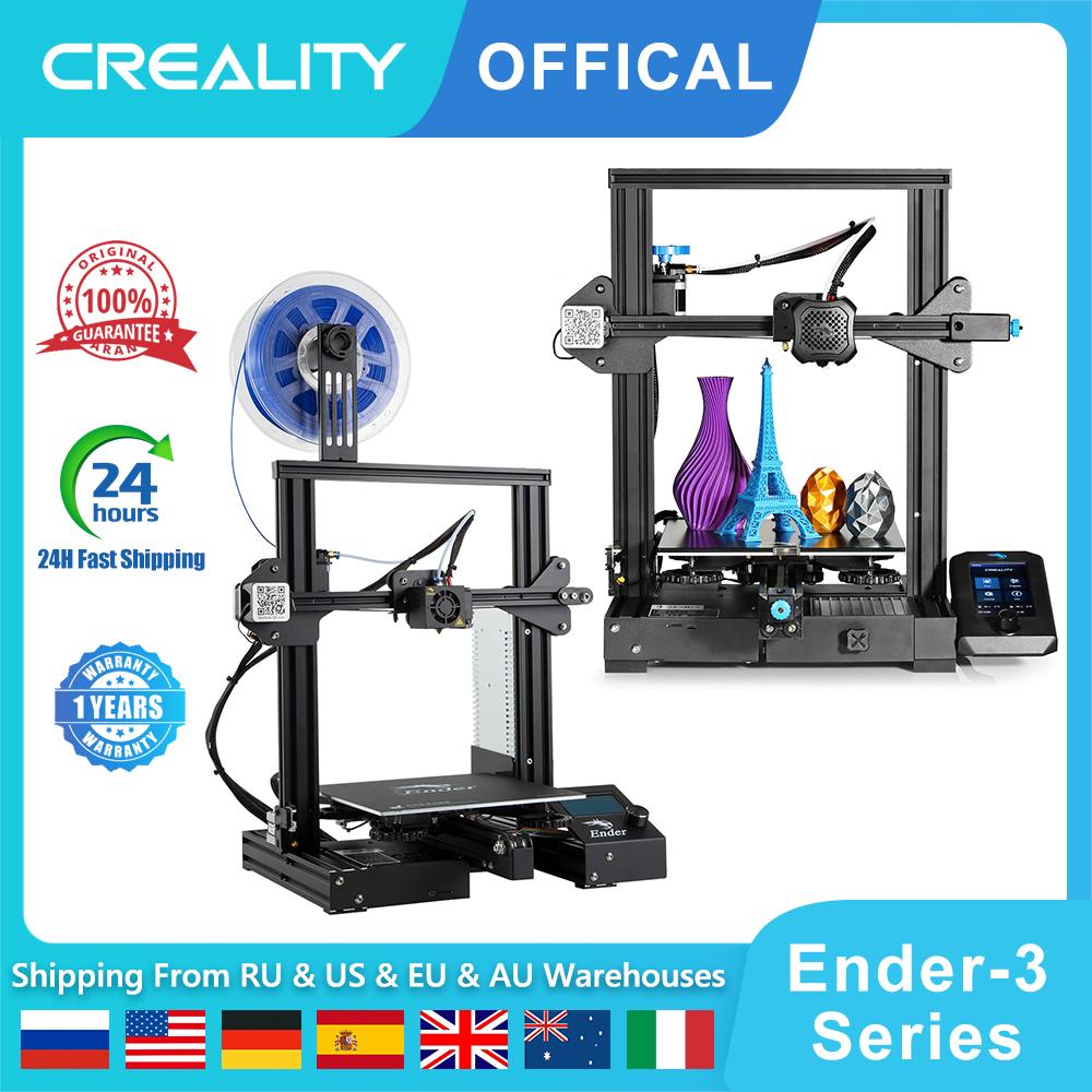 CREALITY Ender 3 / Ender 3 V2 Máy in 3D được nâng cấp với chức năng in sơ yếu lý lịch chính xác cao Tất cả khung kim loại Máy in tự làm FDM