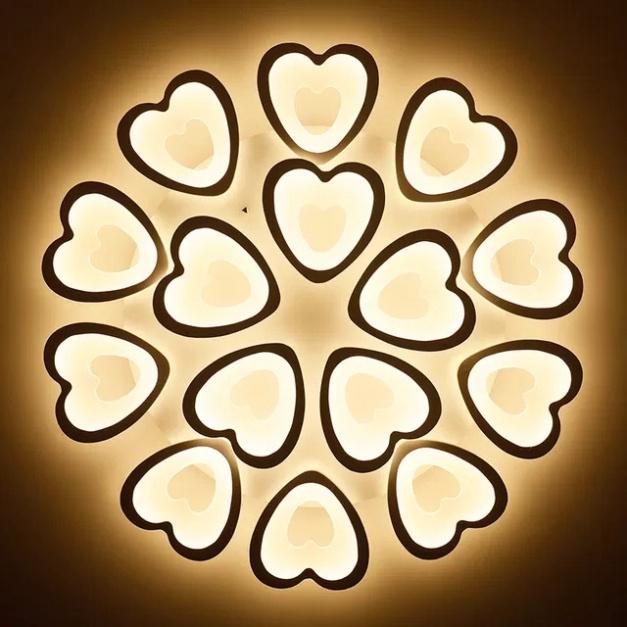 Đèn LED Mâm Ốp Trần MN049 , LED tô điểm Phòng Khách, Đèn ốp trần phòng nghỉ - 3 cơ chế Sáng DT