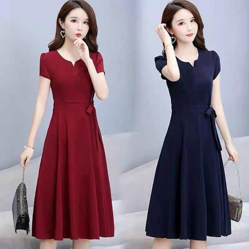 Đầm xoè thắt eo siêu xinh xắn thời trang tinh tế hot , tôn dáng siêu đẹp cho các nàng