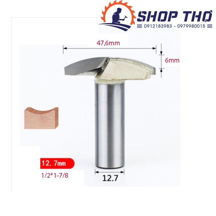 Mũi phay đánh hình cầu lõm Tideway cốt 12.7mm