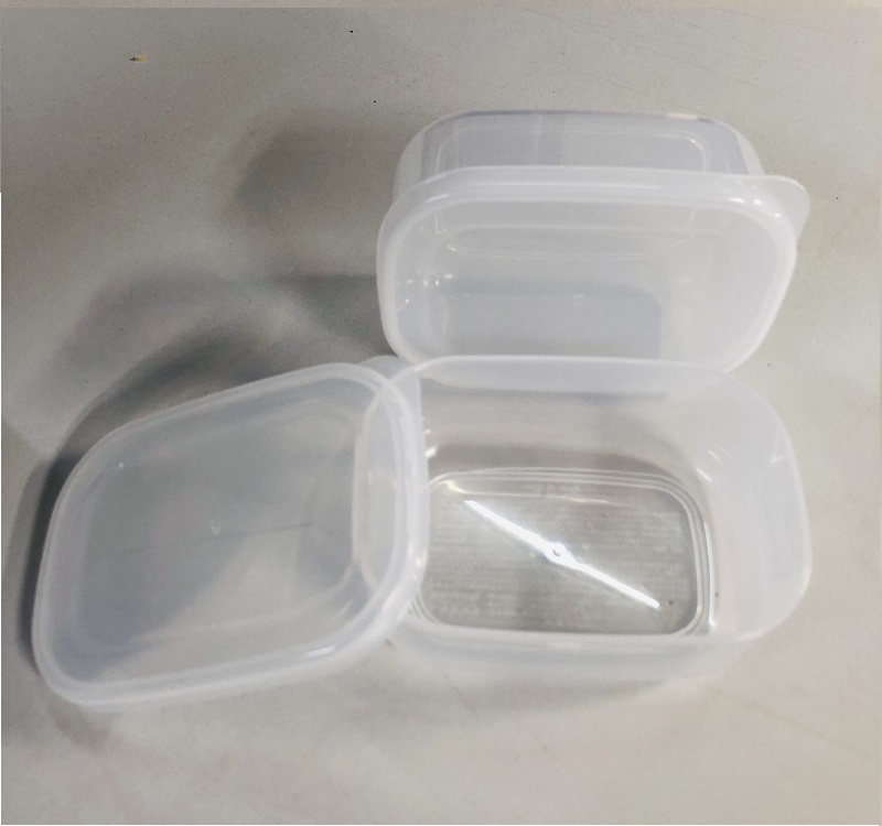 Set 02 hộp thực phẩm chữ nhật, nắp mềm 280ml, làm từ nhựa PP cao cấp không chứa các hoạt chất gây hại - nội địa Nhật Bản