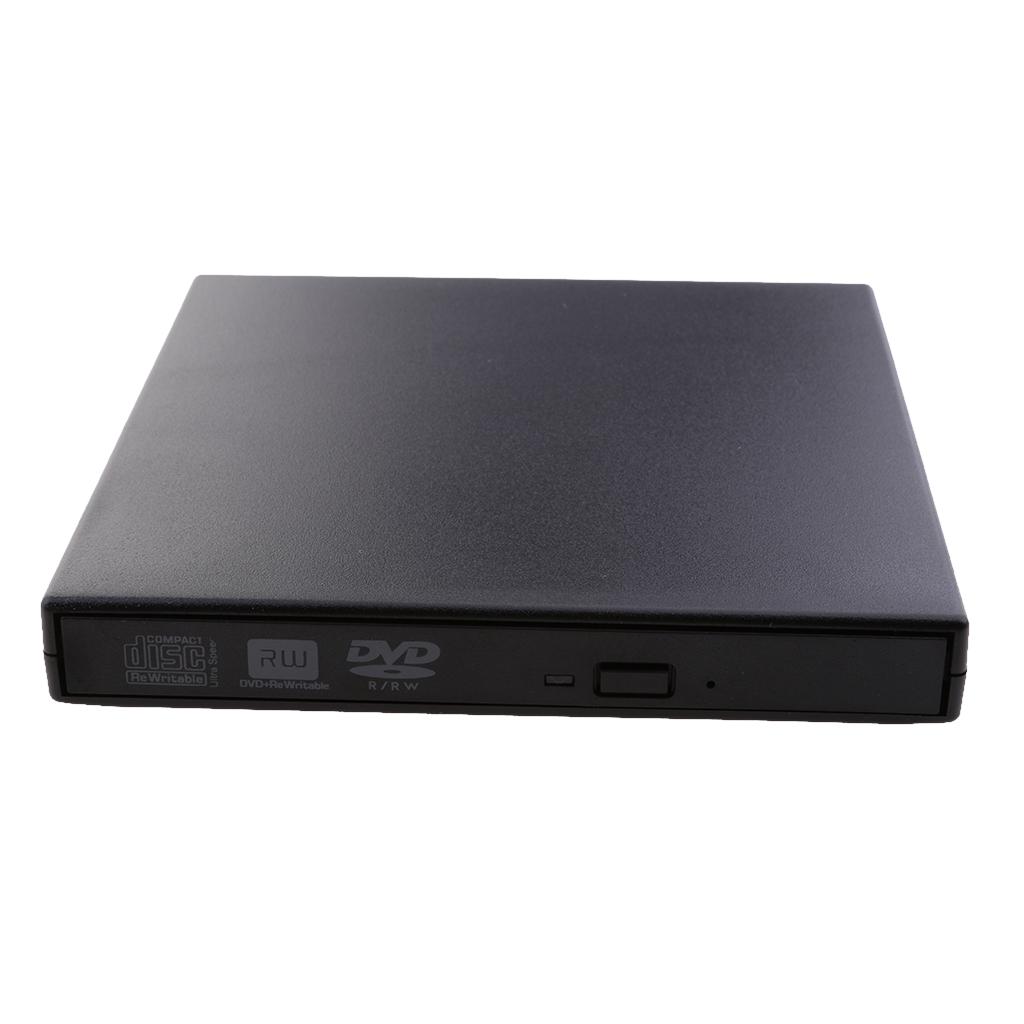 External USB 2.0 DVD RW CD Writer Drive Burner Reader Player For Laptop PC