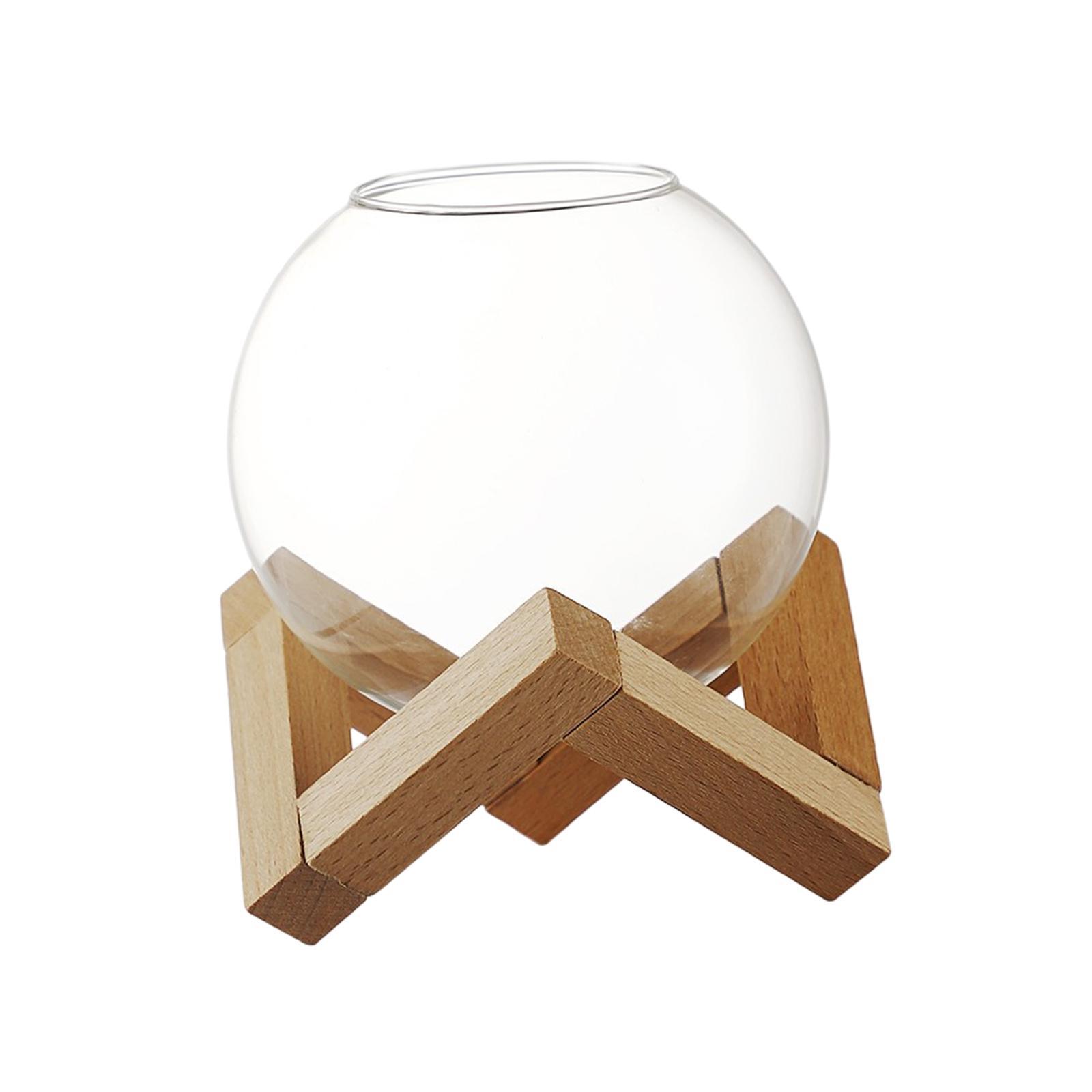Cocktail Glass with Wood Stand Martini Glass for Wedding