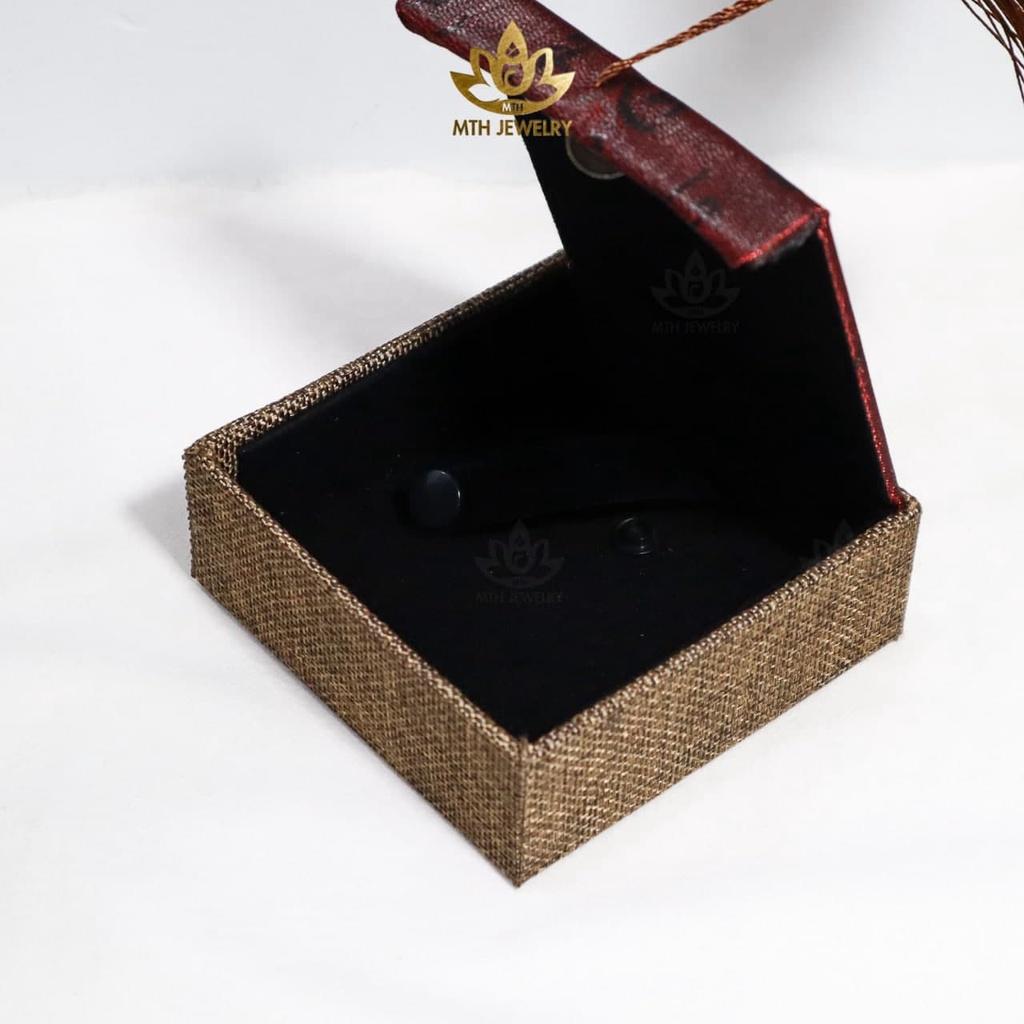 Hộp Gấm Đỏ đựng vòng, đồ phong thủy sang trọng Siêu Đẹp - Chắc Chắn- Hộp Quà Tặng