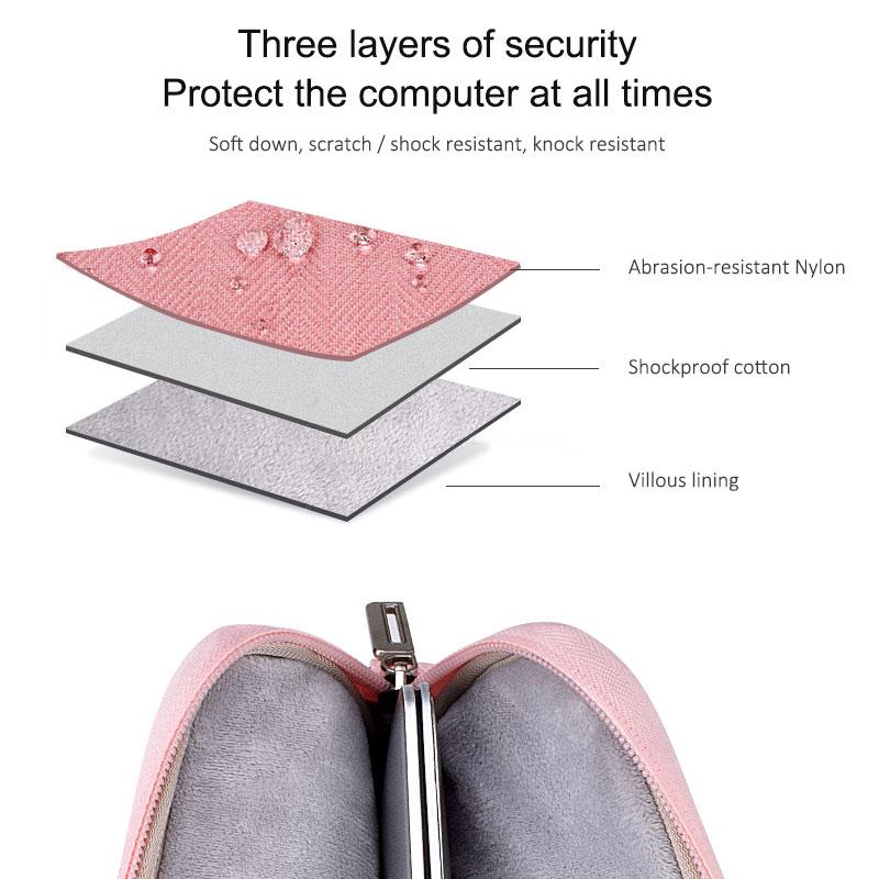 YuBeter Nam Túi Laptop 15 6 14 15.4 Inch Máy Tính Cho MacBook Air Pro 13 Ốp Lưng Nữ máy Tính Xách Tay Cặp Túi Đeo Vai