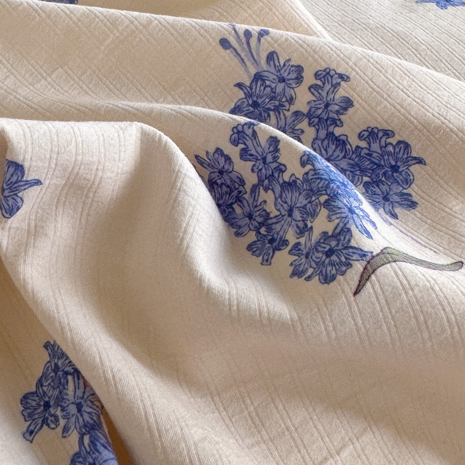 Bộ chăn ga gối cotton đũi sợi tre LIDACO họa tiết vintage phù hợp với mọi cỡ nệm