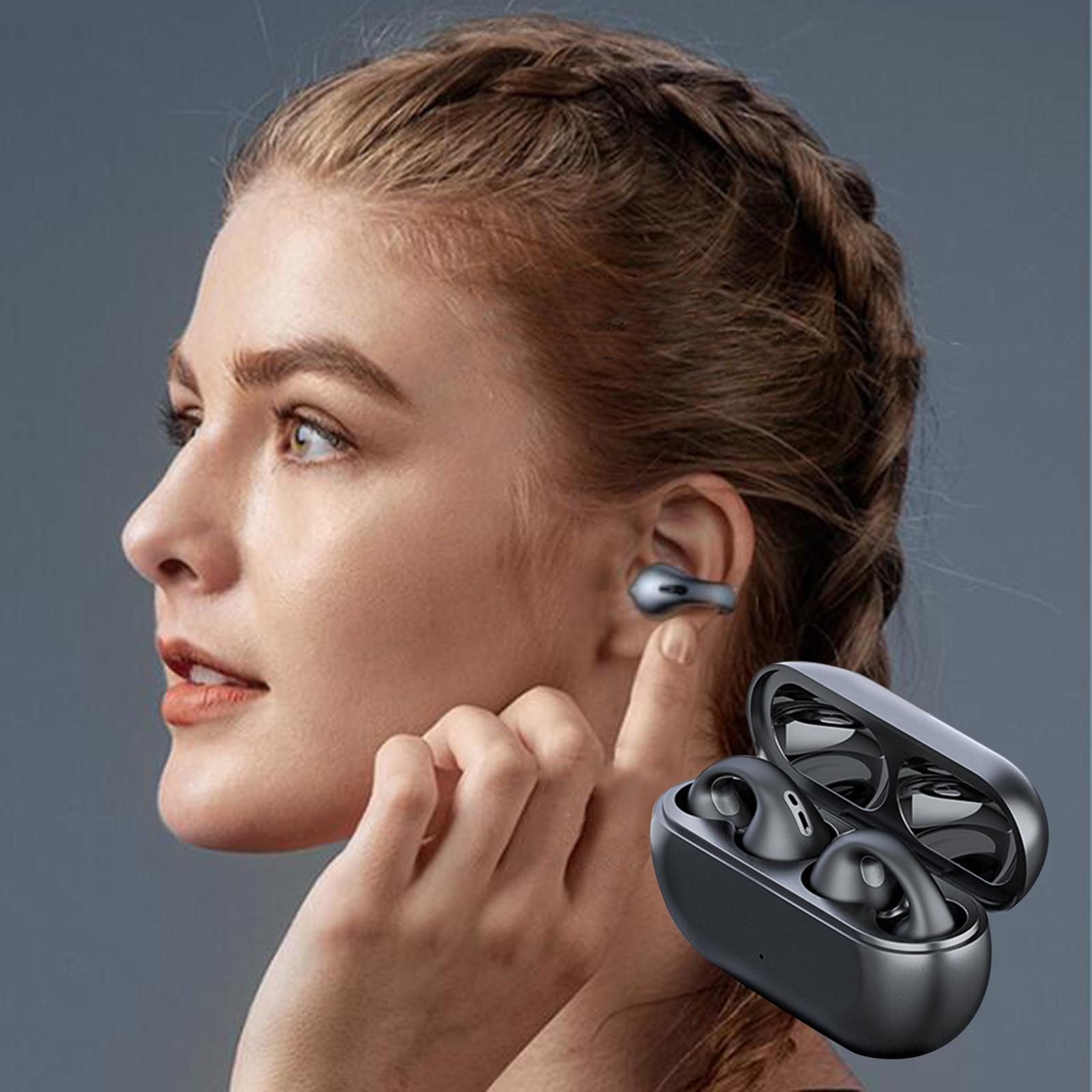 Ear Clip Wireless Earphones Low Latency Noise Reduction for Running Sports