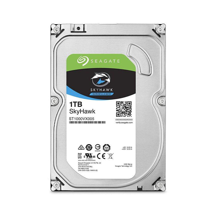 Ổ cứng HDD 3.5&quot; Seagate Barracuda - SKyhawk 1TB SATA 7200RPM- Chính Hãng - Bảo Hành 24 Tháng 1 đổi 1- Refurbished