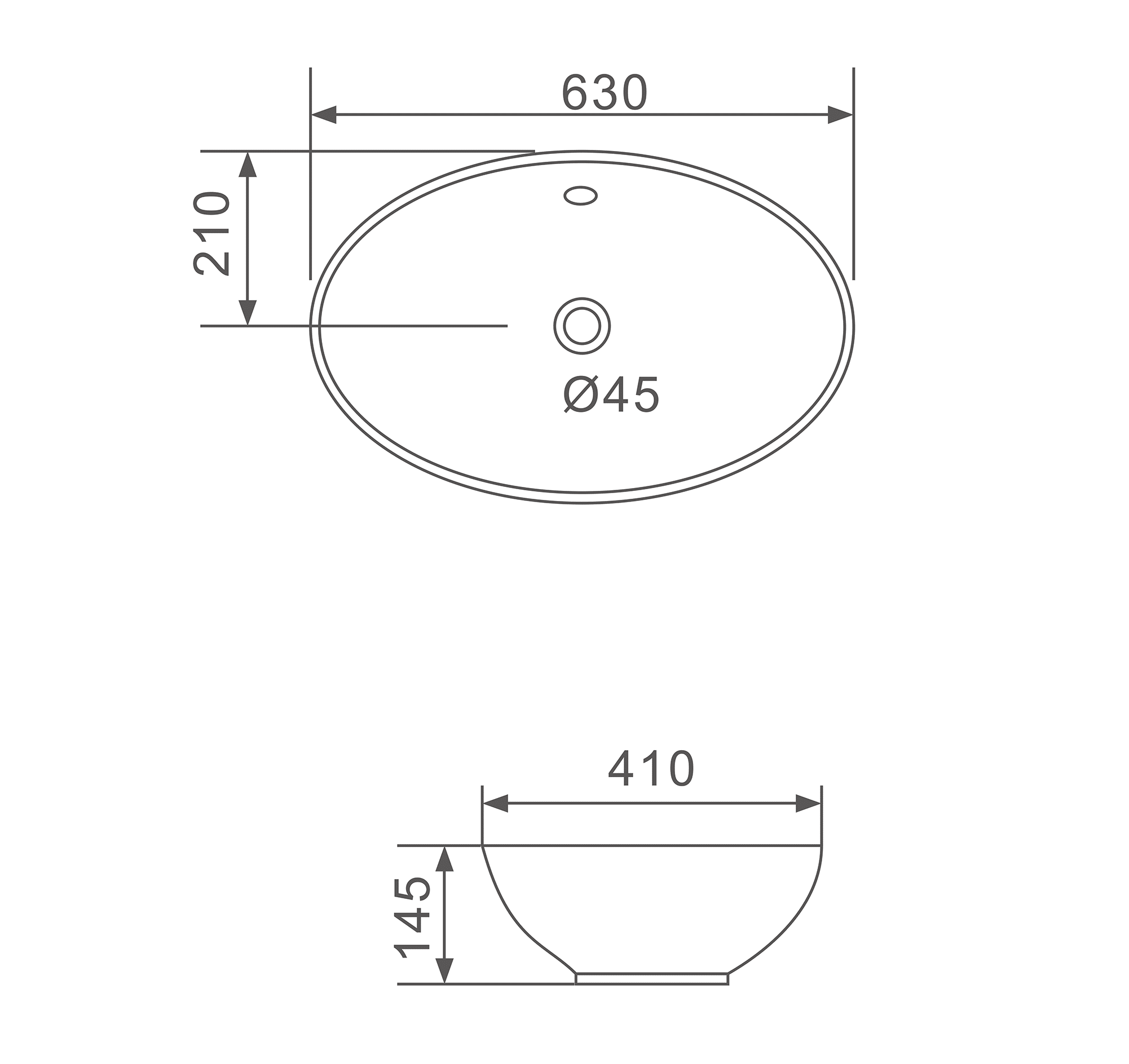 CHẬU LAVABO SỨ NGA CAO CẤP GAPPO GT309
