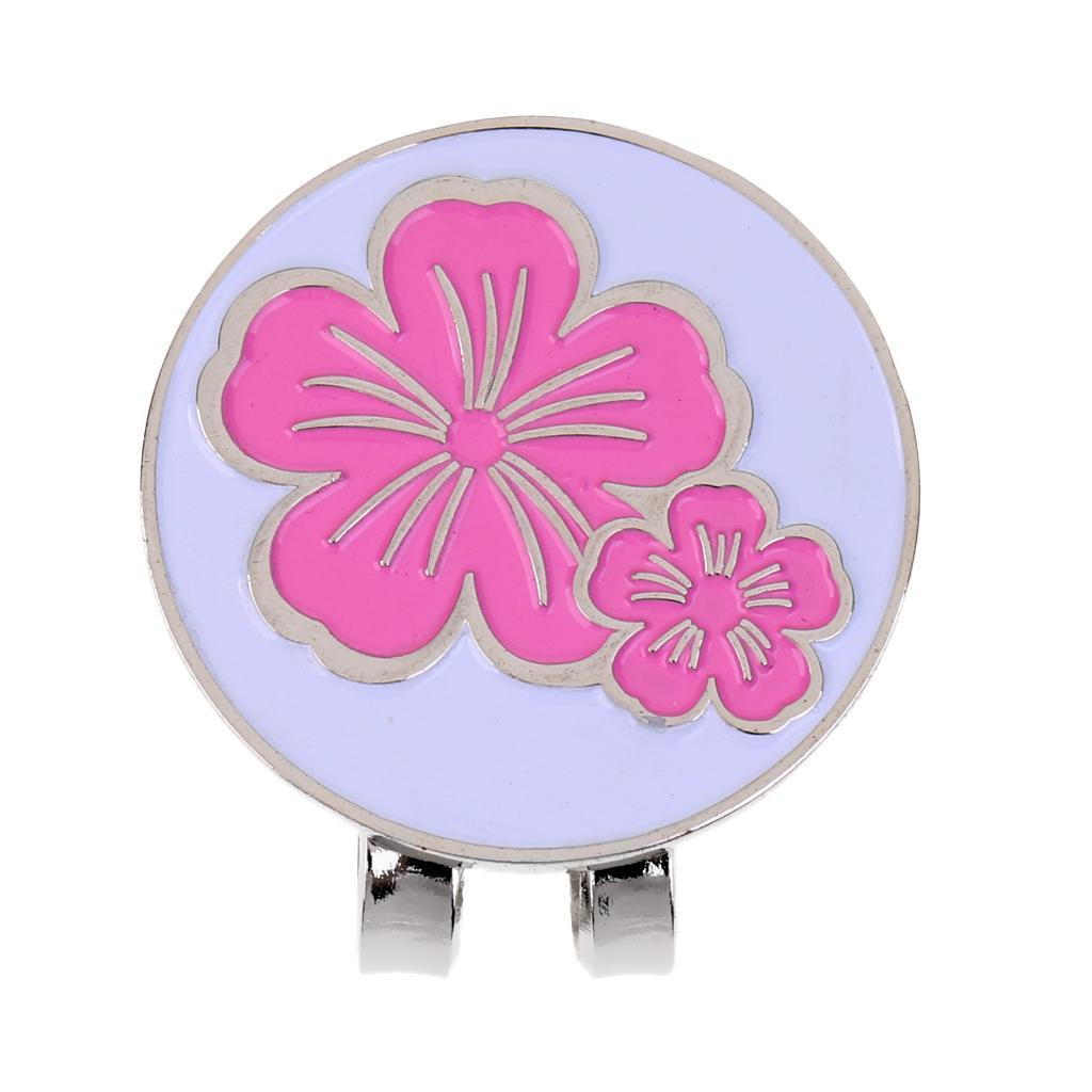 5x 1 Piece Golf Ball Marker Golf Hat Clip Golf Gift Clip Pink