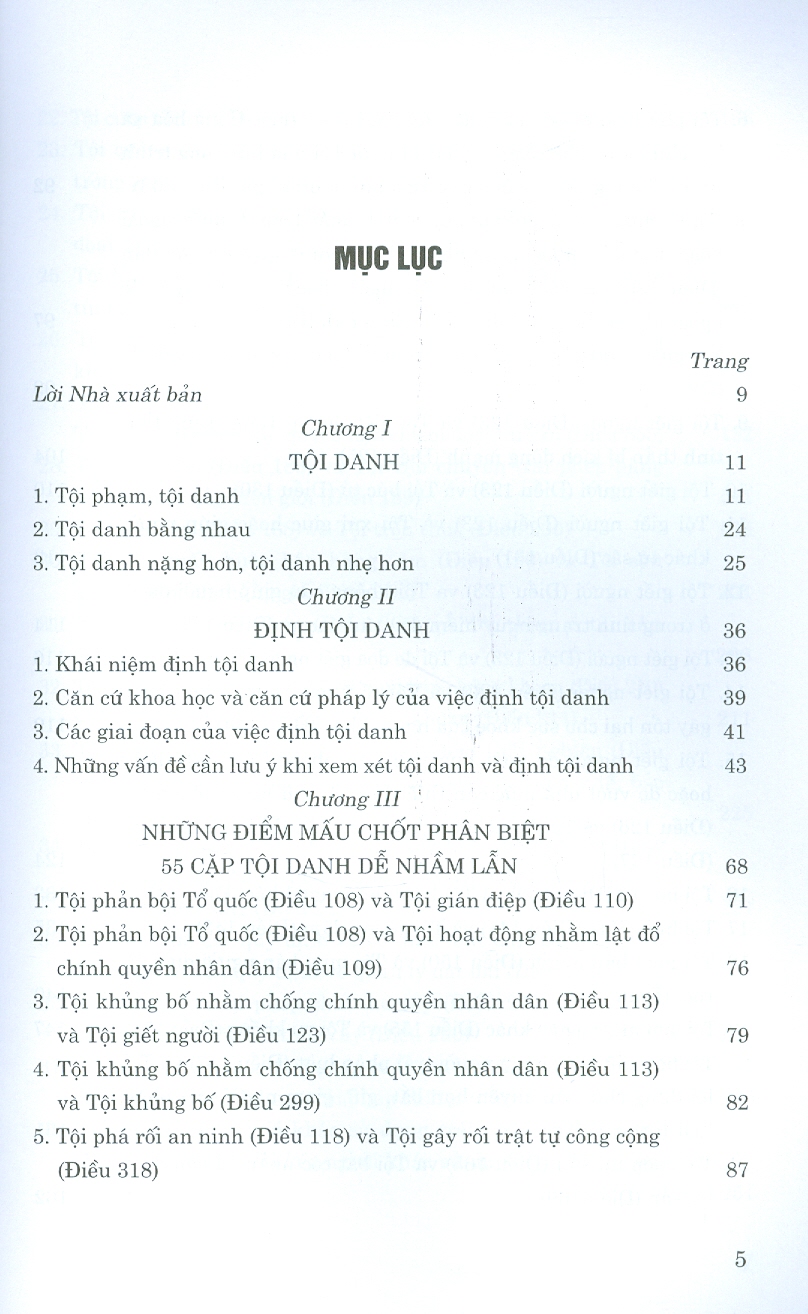 55 cặp tội danh dễ nhầm lẫn trong Bộ luật Hình sự